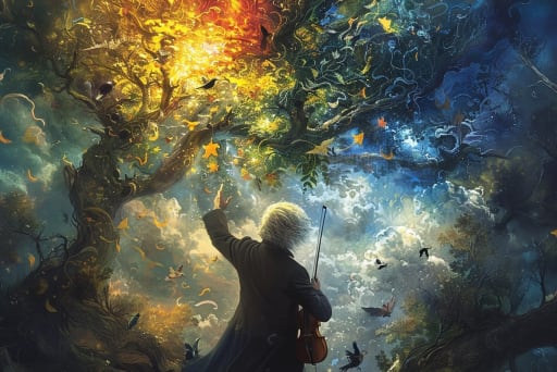 La música genial de Vivaldi, iluminada